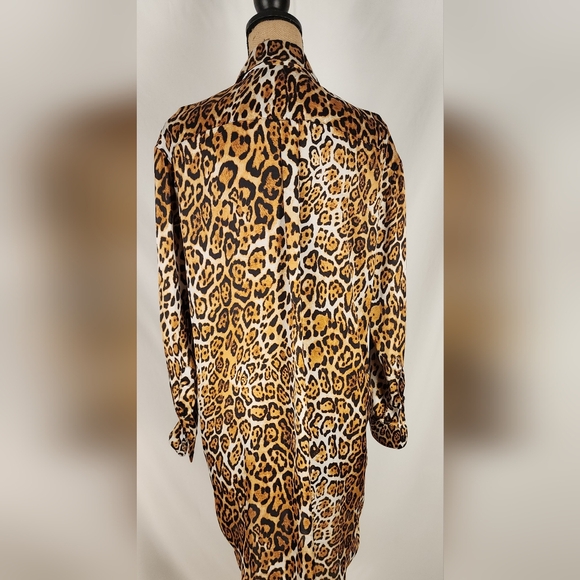 Boston Proper Long Leopard Shirt XS - Picture 8 of 9